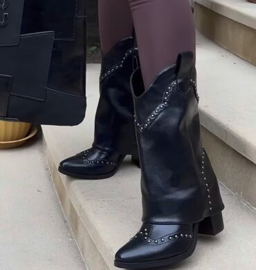 женские зимние замшевые ботфорты: Baha alinib