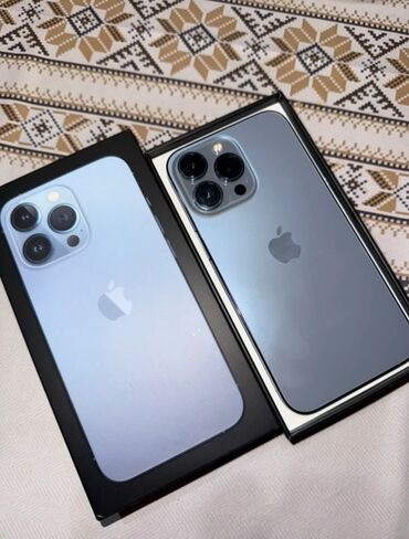 купить макбук эйр бу: IPhone 13 Pro, Колдонулган, 128 ГБ, Көк, Куту, 77 %