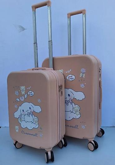Putni koferi i torbe: Kofer za putovanja – Cinnamoroll dizajn, ružičasta boja - Tvrda — 24