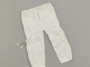 białe spodnie na lato: Niemowlęce spodnie materiałowe, 12-18 m, 80-86 cm, stan - Dobry