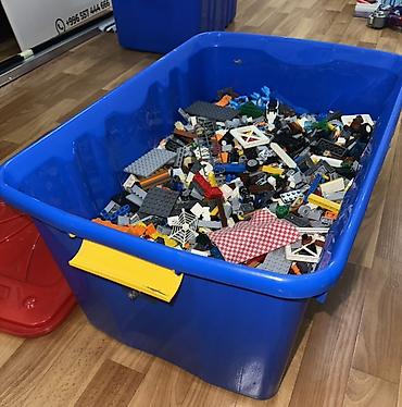 набор лего: Большой набор смешанных деталей LEGO (не оригинал) примерно 8 кг. - — 2