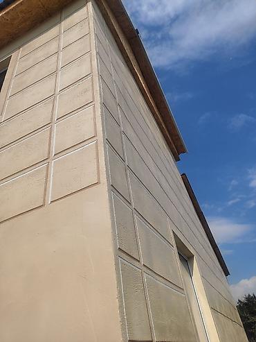 Фасадные работы: Фасадные работы: декоративная штукатурка, травертин любой сложности — 4