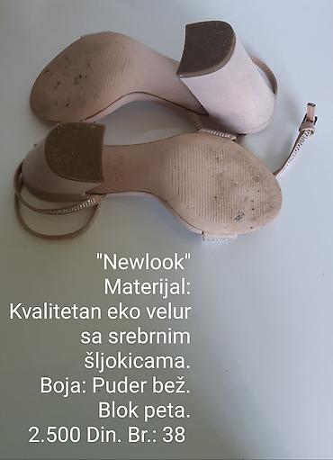 Sandale: New Look sandale - Materijal: kvalitetan eko velur ukrašen srebrnim — 9