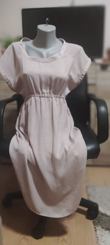 roze haljine za maturu: H&M S (EU 36), bоја - Roze, Oversize, Kratkih rukava