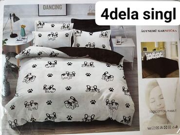 Posteljina: Pamucne posteljine Set sadrzi 4 dela: Cena: 2500 din Jorganska navlaka — 1
