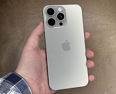 pro 15: IPhone 15 Pro, 128 GB, Natural Titanium, Face ID, Simsiz şarj, Sənədlərlə — 1