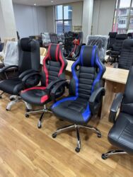 Ofis və oyun kresloları: Yeni, Təkərli, Qolları tənzimlənir, Dəri — 5