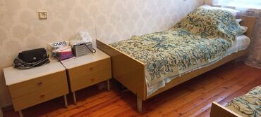 2 спальная кровать: 2 односпальные кровати, Шкаф, Трюмо, 2 тумбы, Германия, Б/у