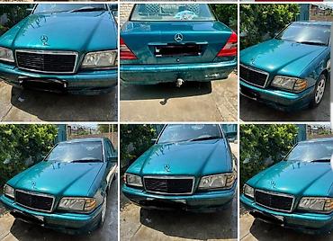 Mercedes-Benz C-Class (W202) sedan, yaşıl-metallic rəng. - Kuzov: 4