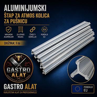 ogledala jisk: ALUMINIJUMSKI ŠTAP ZA ATMOS KOLICA / PUŠNICU – 1 m | Poreklo EU — 1