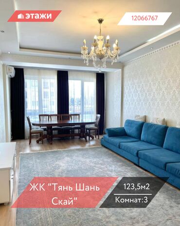 Продажа участков: 3 комнаты, 123 м², Элитка, 2 этаж