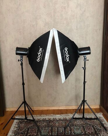 İşıqlandırma: Godox "Mini Pioneer 200 Kit" tam dəst! Studiya işıqları. Yenidir