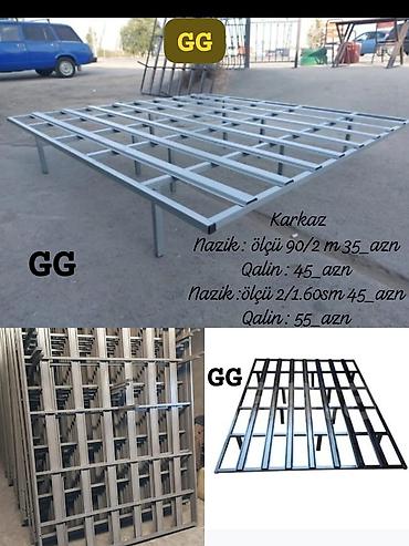 Metal çarpayı karkası - Material: dayanıqlı metal profil - lalafo.az -da Metal çarpayı karkası - Material: dayanıqlı metal profil -