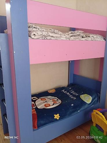 iki: Oğlan və qız üçün, Yeni, Çarpayı, Matrassız, Siyirməsiz, MDF — 2