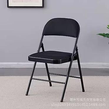 foldable table: Походный складной стул, Новый, Железо, цвет - Черный — 3