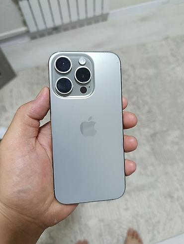 12 макс: IPhone 15 Pro, Б/у, 256 ГБ, Серебристый, Зарядное устройство, 77 % — 1