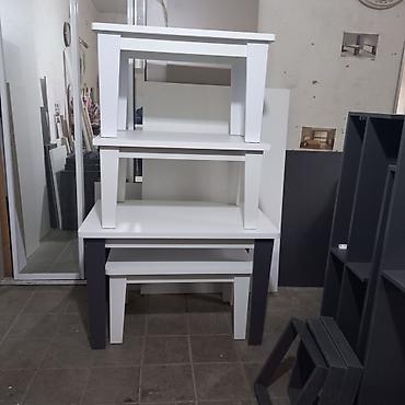 Stullar: Mətbəx üçün, Yeni, Qatlanmayan, rəng - Ağ Stul — 1