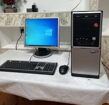 Monitorlar: Komputer ddr2🖥️ Ìslekdir🖱️ problemsiz. Windows. 10.pro yaddas Hdd