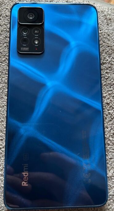 защитная пленка на телефон: Redmi Note 11 Pro, 128 GB, rəng - Göy, Zəmanət, Düyməli, Sensor