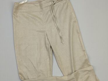 beżowe spódniczki: Material trousers, Next, S (EU 36), condition - Very good