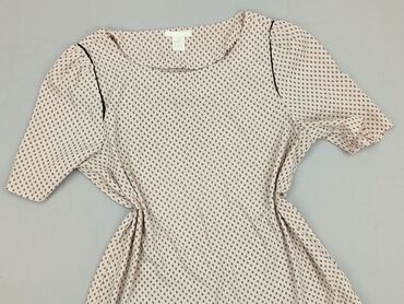 czarne bluzki ze złotą aplikacją: H&M, Women's blouse, size S