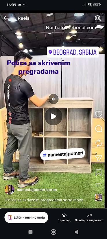 forma ideale ormari sa policama: -Polica sa skrivenim pregradama se se moze izraditi od materijala kao — 6