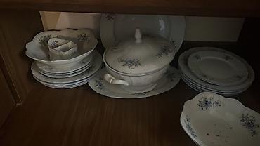 sud qazanı: Çay dəsti, rəng - Mavi, Farfor, 6 nəfərlik — 3