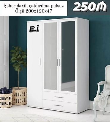 şkaf ucuz: 3 qapılı dolab Yep yeni 250 azn rəng seçimi var çatdırılma var — 1