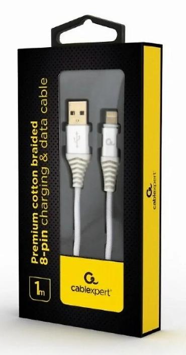 Kablovi za telefone: Cablexpert premium pleteni kabl za punjenje i prenos podataka – 8‑pin — 1