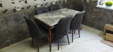 Masa və oturacaq dəstləri: Mətbəx üçün, Yeni, Açılan, Dördbucaq masa, 4 stul — 10