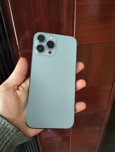 soyuducu iki qapili: IPhone 13 Pro Max, 128 ГБ, Blue Titanium, Face ID