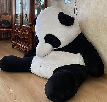 oyuncaql: Nəhəng panda plyuş. Olcusu 110 sm Qonaq otağında, yataq otağında və ya — 1