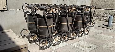 Мусорные урны: С пепельницей, Материал: Железо, 12 л — 8