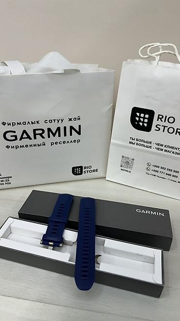 garmin captain gen 2: Ремешок для часов Garmin — силиконовый, цвет синий (темно-синий/navy) — 1