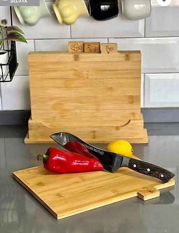 bamboo tekstil: 4 lü taxta bamboo — 1