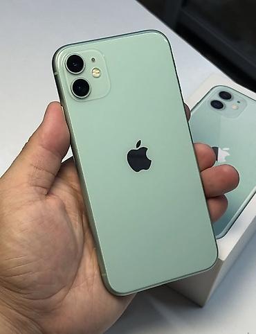 IPhone 11, Б/у, 64 ГБ, Зеленый, Коробка, 100 %