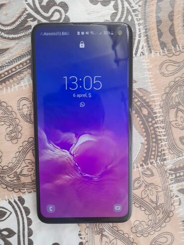 s10e ekran: Samsung Galaxy S10e, 128 GB, rəng - Qara, Sensor, Barmaq izi, İki sim kartlı