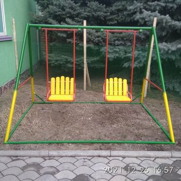 домики для детей в Кыргызстан | Другие товары для детей: Детские каркасные качели! безопасные, надёжные, практичные! широкие