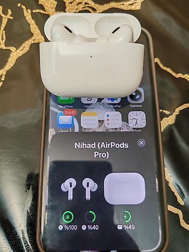 qulaqlıqlar: Apple AirPods Pro tep tezedi hec istifade olunmayib dubaydan alimib 88 — 5