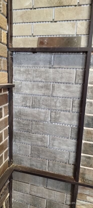 pilləkən üçün metlax: Dekorativ fasad/İnteryer üçün süni daş paneli - Material: Beton