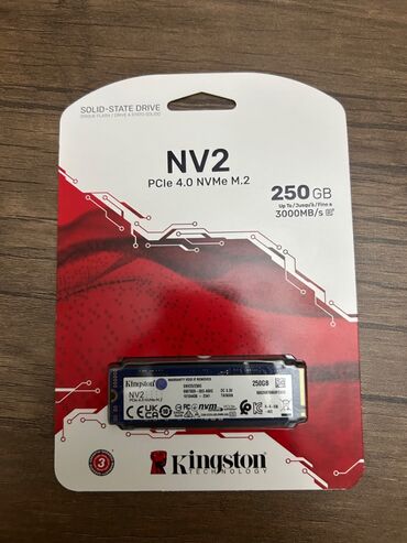 SSD diskləri: Daxili SSD disk Kingston, 256 GB, M.2, Yeni