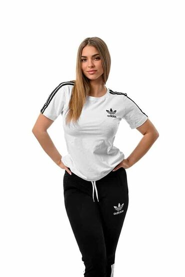havajske majice: Adidas, Pamuk, bоја - Bela