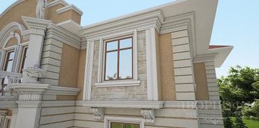 Сары-Таш, Травертин: Элементы фасадного декора . Фасадная лепнина #декор #фасад#ремонт