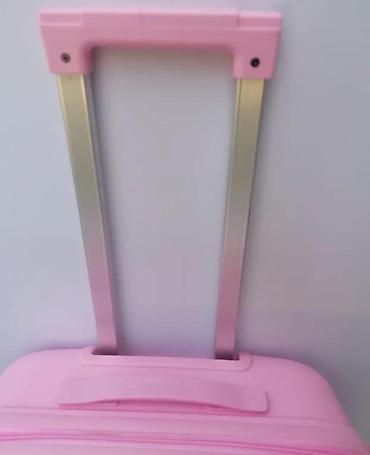 Putni koferi i torbe: Tvrdi kofer na točkiće – ružičasti - Materijal: čvrsta ABS/plastika — 22