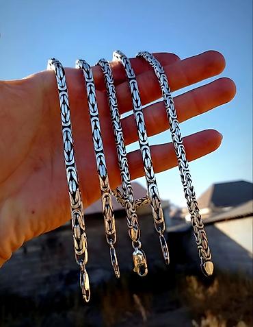 Серебряные цепочки: Серебряные Цепи и Браслеты Серебро 925 проба Ручная at lalafo.kg — 19 Серебряные цепочки: Серебряные Цепи и Браслеты Серебро 925 проба Ручная — 19