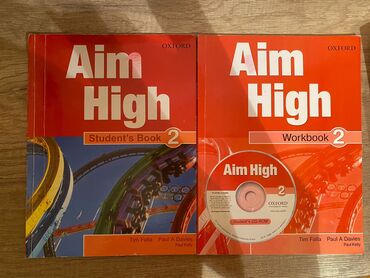 Kitablar, jurnallar, CD, DVD: Aim High 
students Book,woorkbook