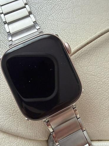 alminum kabel: Apple Watch (alüminium gövdə, şampan/roz qızılı ton) – kvadrat ekranlı — 4