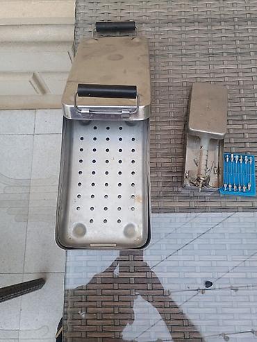 steril sargi paketi: Paslanmayan poladdan hazırlanmış tibbi sterilizator dəsti Tərkibi: - — 6