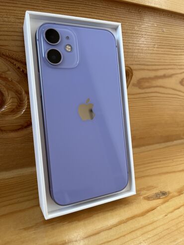 Apple iPhone: IPhone 12 mini, 128 GB, Deep Purple, Sənədlərlə, Face ID, Simsiz şarj