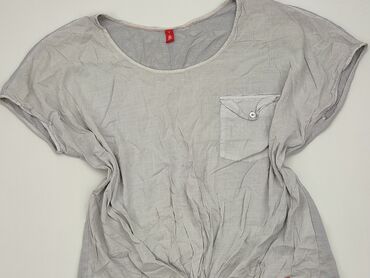 krotka bluzki z bufiastymi rękawami: Bluzka Damska, EDC, S, stan - Dobry